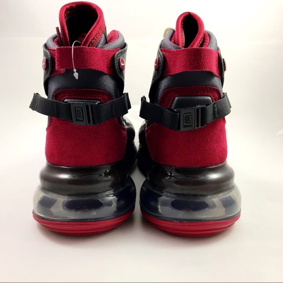 Nike Air Max 720 Saturn Black Team Red Shoes Sz 11 - Picture 4 of 8